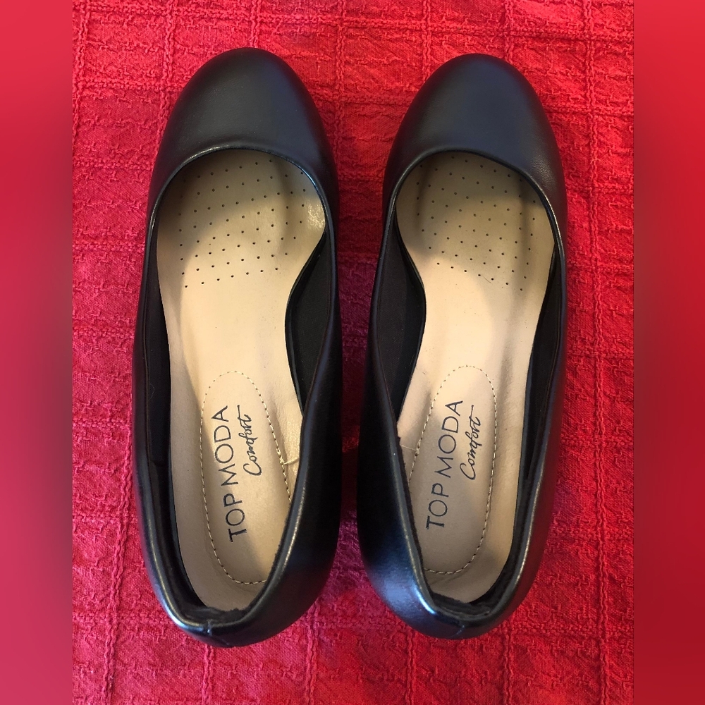 TOP Moda Confort Women's Classic Black Heels Zize 7